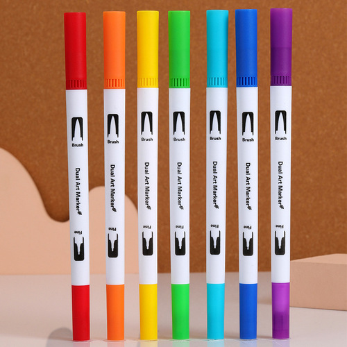 Cartoon Drawing Dual-Head Colored Pencils 12 Colors 36 Colors Children's Watercolor Pens Water-Soluble Color Pencil Set