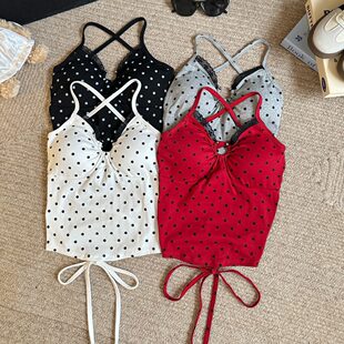 Sexy tank top, short belt, french style