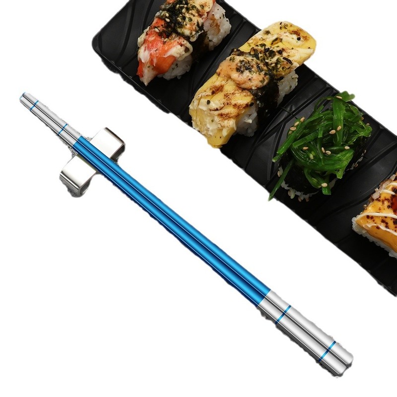 アマゾン304ステンレス箸レーザーカラーパーマ耐高温箸クロスボーダー電気めっきギフトケース食器|undefined