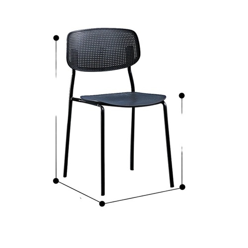 北欧塑料餐椅家用休闲椅子咖啡厅桌椅创意靠背凳简约奶茶店洽谈椅