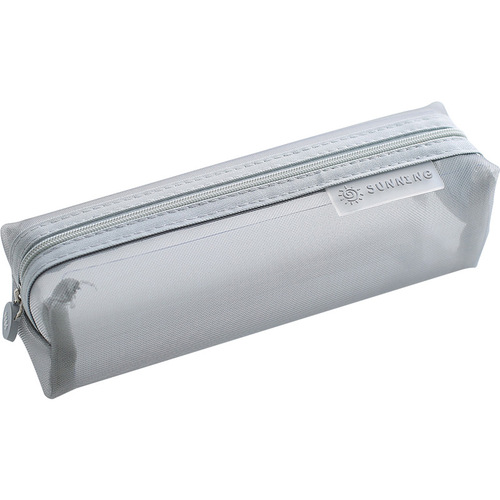 School season supplies creative stationery cute transparent mesh pen case high face value primary school students ins small group large capacity