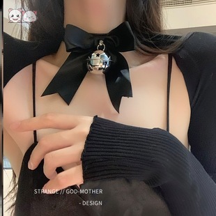 New Lace Lace Collar Women Photographing Out Temperament Super Fairy Neck Bell Cute Bow Necklace Necklace Jewelry