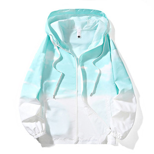 Gradient Ice Silk Sun Protection Clothing for Men in Summer Thin Outdoor Anti-Uv Youth Breathable Summer Sun Protection Clothing
