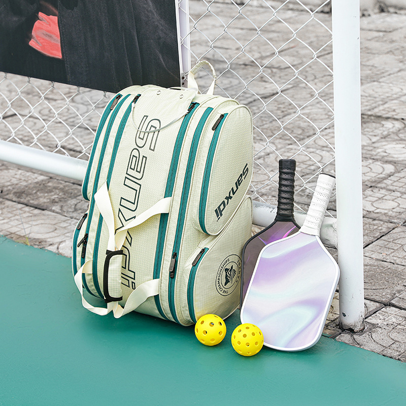 Sanxdi Pickleball Racket Bag Large Capacity Tennis Badminton Backpack Multifunctional Travel Bag Fitness Bag
