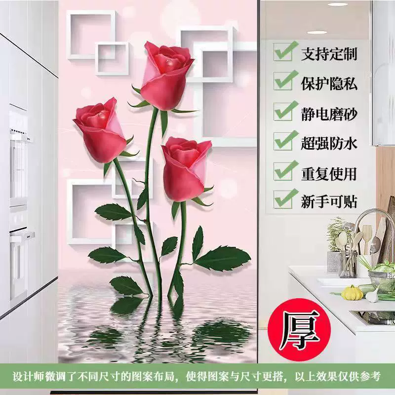 Glass window stickers, electric matte sticker, transparent protective underware
