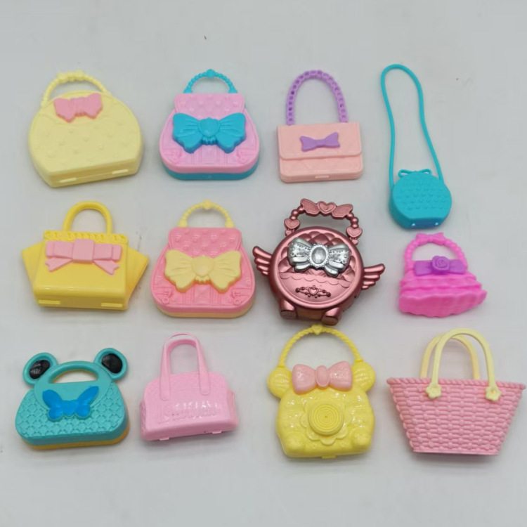 Barbie New Bag Toy Accessories Doll Pink Bow Handbag Play House Toy Accessories