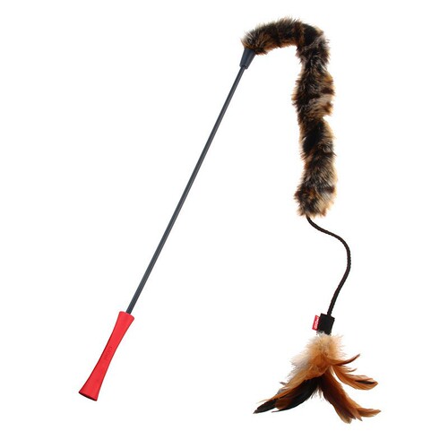 GiGwi Premium Cat Toy Self-Entertaining Feeder Magic Feather Durable for Biting, Suitable for Kitten, Pet Small Cat Supplies
