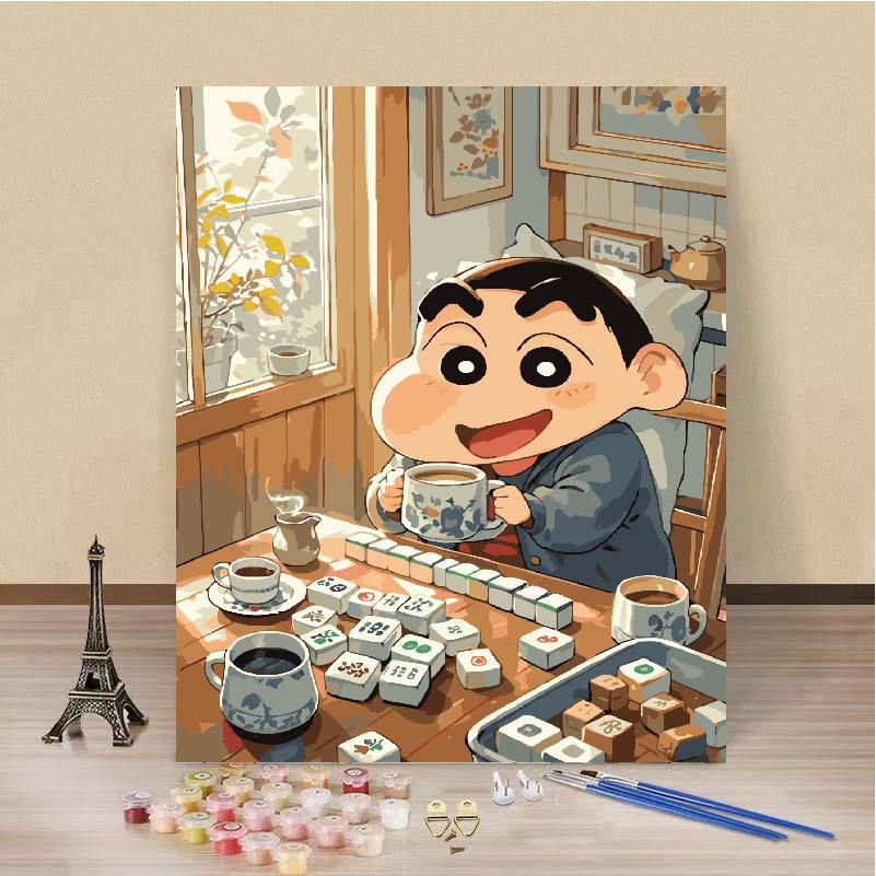 (al por mayor) lápiz pequeño nuevo dibujo al óleo digital diy fresas oso dibujos animados dibujos animados coloridos a mano pintura decoración de la habitación de los niños