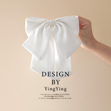 义乌工厂亮钻蝴蝶结发夹发饰后脑勺高级感网红顶夹头饰弹簧夹批发