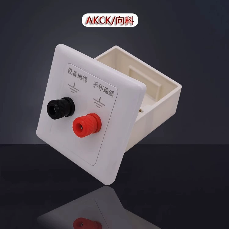 Настенная распределительная коробка из ПВХ типа 86, панель электростатической разрядки с заземлением на запястье для заводской сборочной линии, огнестойкая