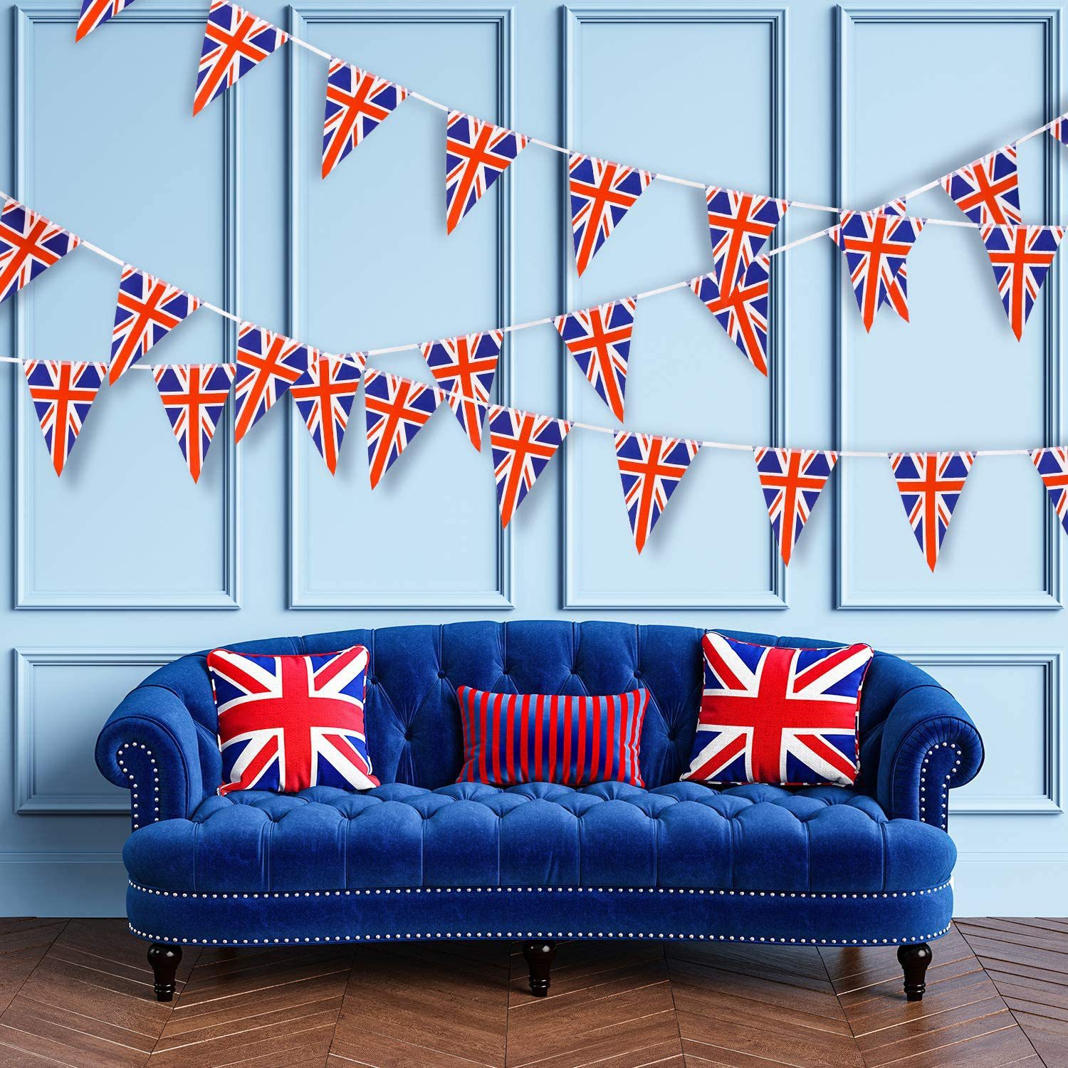 Bannières à suspendre pour la décoration de la maison, du jardin et de la terrasse, drapeau britannique et Union Jack, Coupe du Monde de l'Angleterre_voghion.com