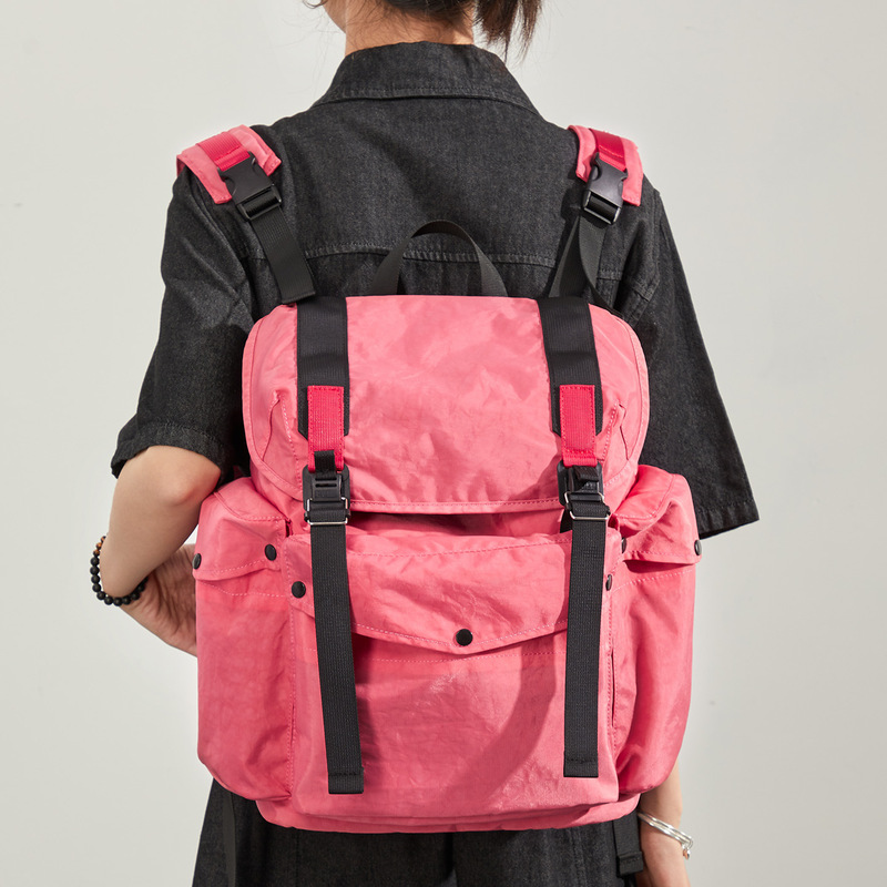 Backpack Design Sense Niche Computer Bag Large Capacity Schoolbag Outdoor Travel Lightweight Backpack Women's Travel Mountaineering Bag