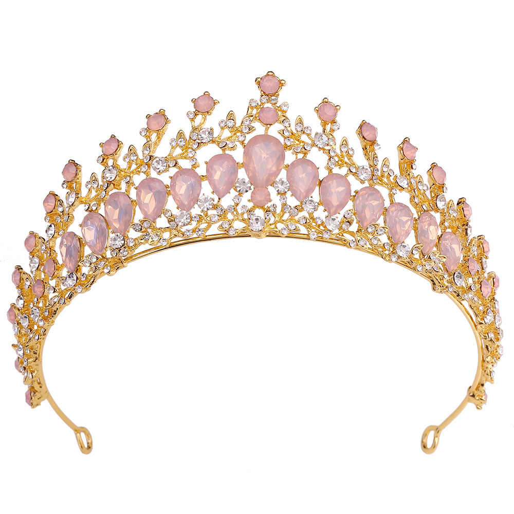 150g Weight Crown Hair Accessories Type 1 Piece Quantity Holiday, Wedding, Birthday Occasion Artificial Crystal, Alloy Material Crown Pattern Women's Gender Diamond Design Simple Style Style Simple Style Women's Crown Artificial Crystal Alloy Diamond Crown 35