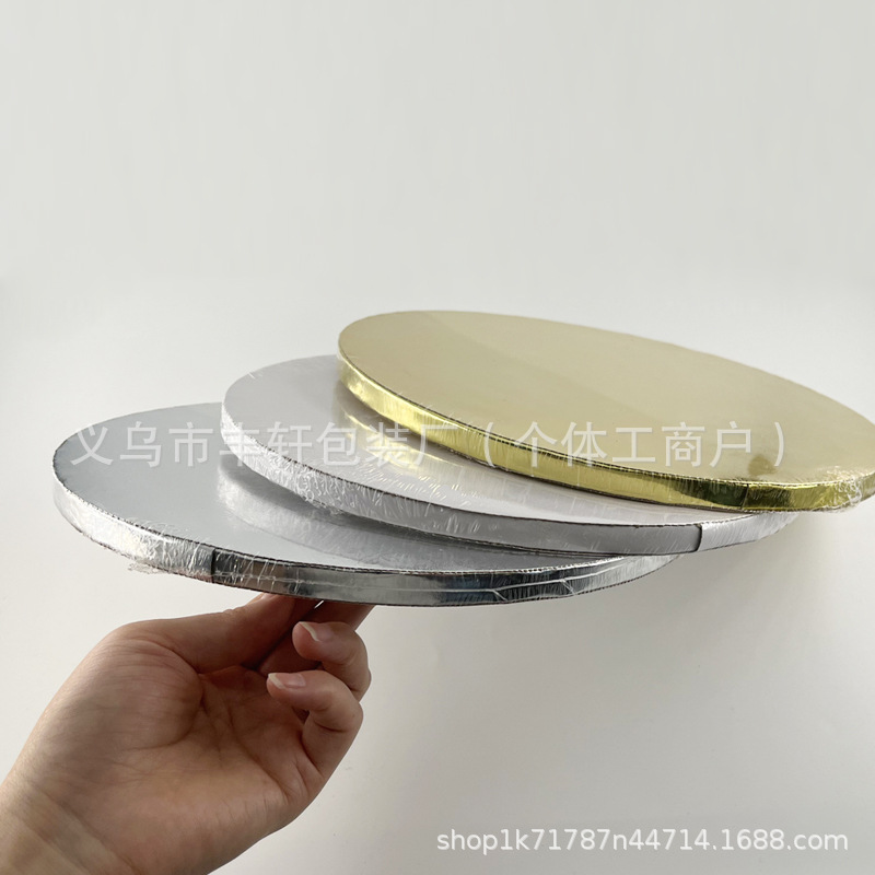 12mm pastel bandeja de transferencia tarjeta de papel dorado panal almohadilla de agujero mousse pastel bandeja de almohadilla de alimentos oval