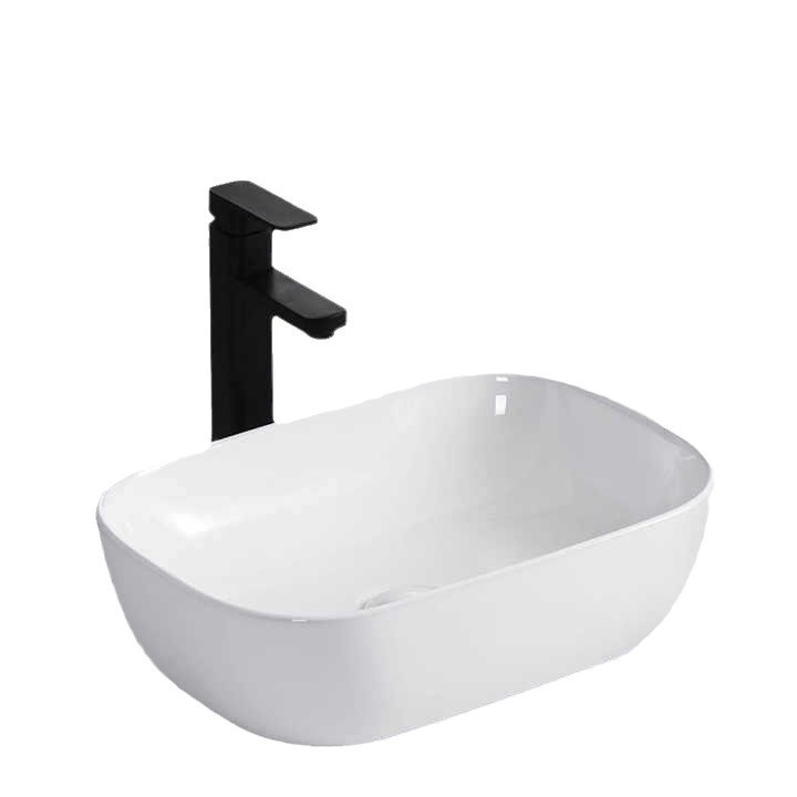 Fábrica directa de nuevo lavabo de cerámica balcón doméstico lavabo de baño de apartamento de hotel lavabo