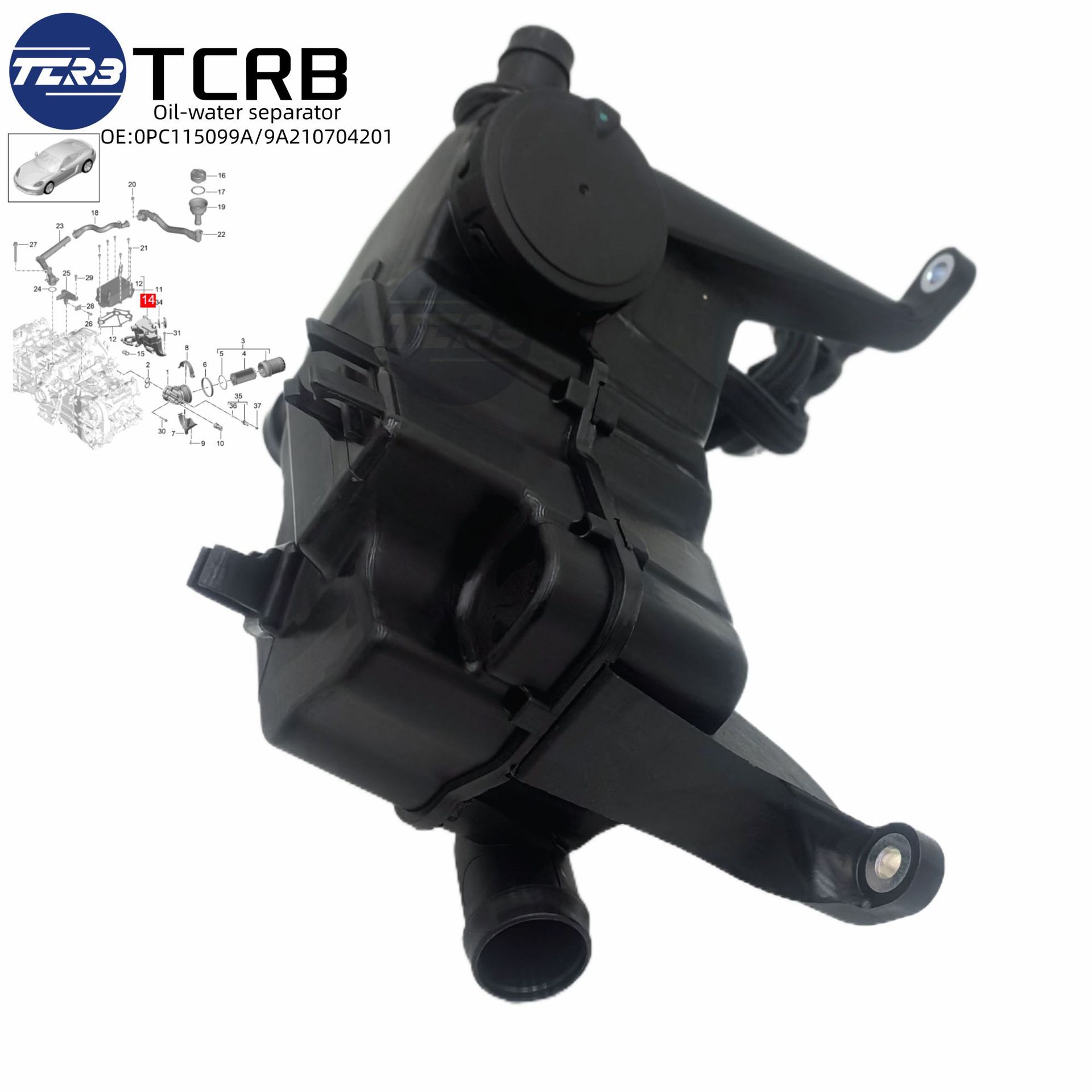 Suitable for Porsche 982 Oil Separator 0Pc115099A 9A210704201 9A210704200