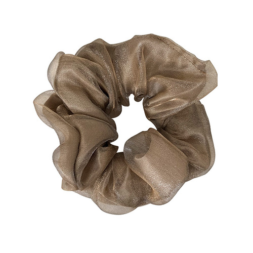 Simple temperament double-layer mesh large intestine hair band headband rubber band binding hair headband high-end autumn and winter headwear