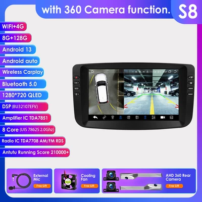 Android Navigation Gps Navigator — DVD Navigation - with-360-camera-8128g-wifi4g-lte-version-7862-carplay-eight-core-9inch-suitable-for-12-15-fiat-punto