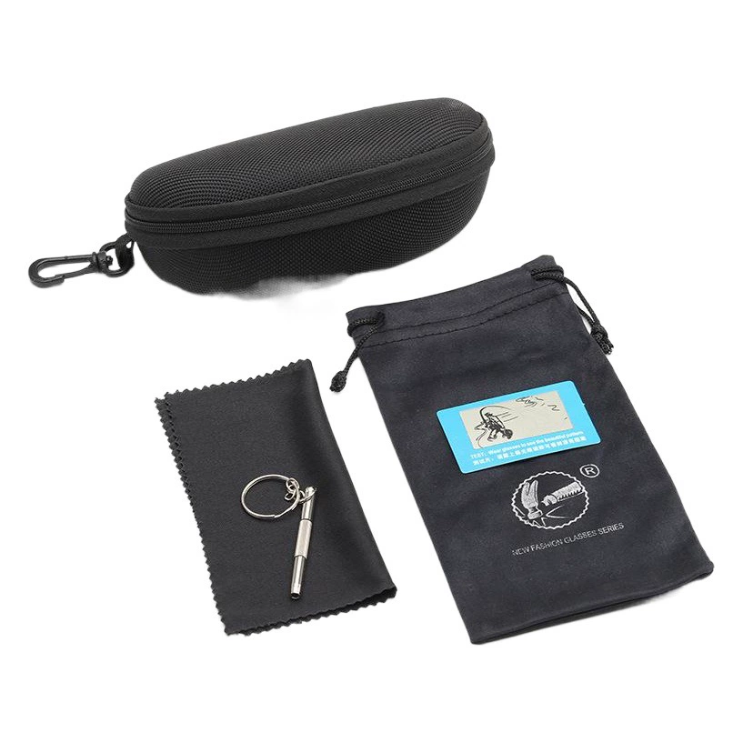 Универсальная коробка для солнцезащитных очков костюм черный крючок молния антидавление плоская зеркальная коробка оптом фабрика коробок ручной работы