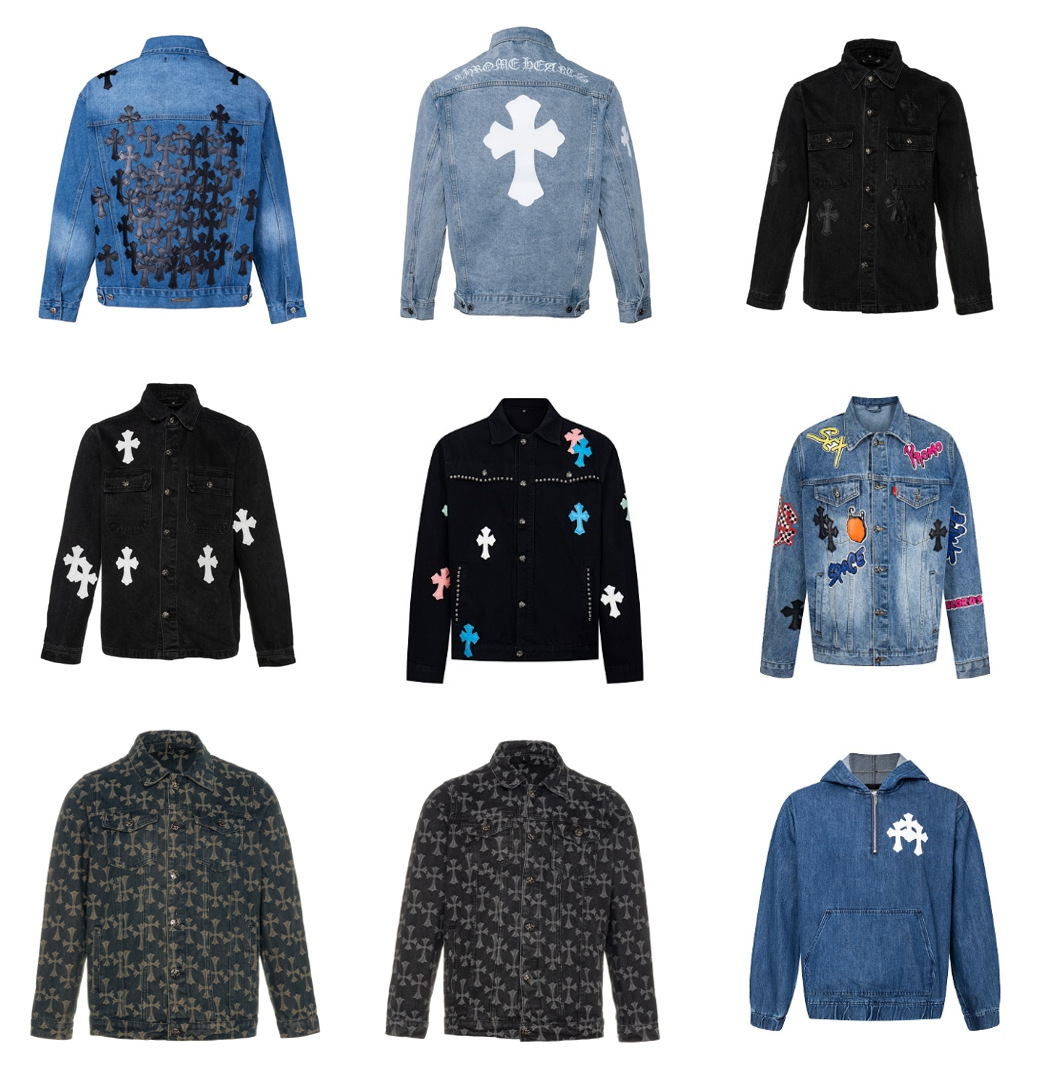 GMABCD Unisex Cross-Detail Denim Jacket – Relaxed Graphic Streetwear Outerwear - detail 3