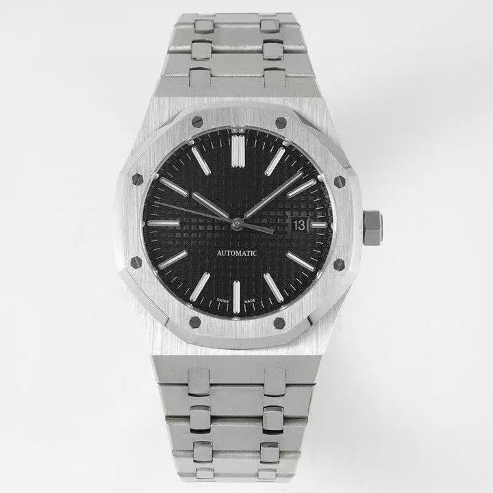 Aijia Pi Ap Royal Oak 15500 15400 Fully Automatic Mechanical Watch Men's Stainless Steel Octagonal Porthole Dial