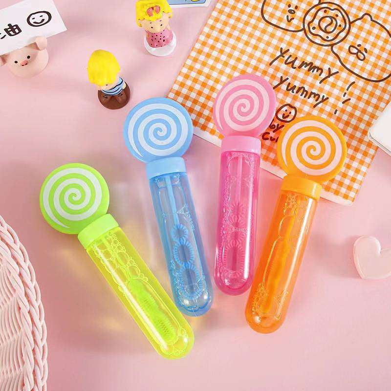 Regalo de los niños de juguete fábrica al por mayor Tire hacia atrás coche de juguete empuje pequeña burbuja palo molino de viento juguete barato mini