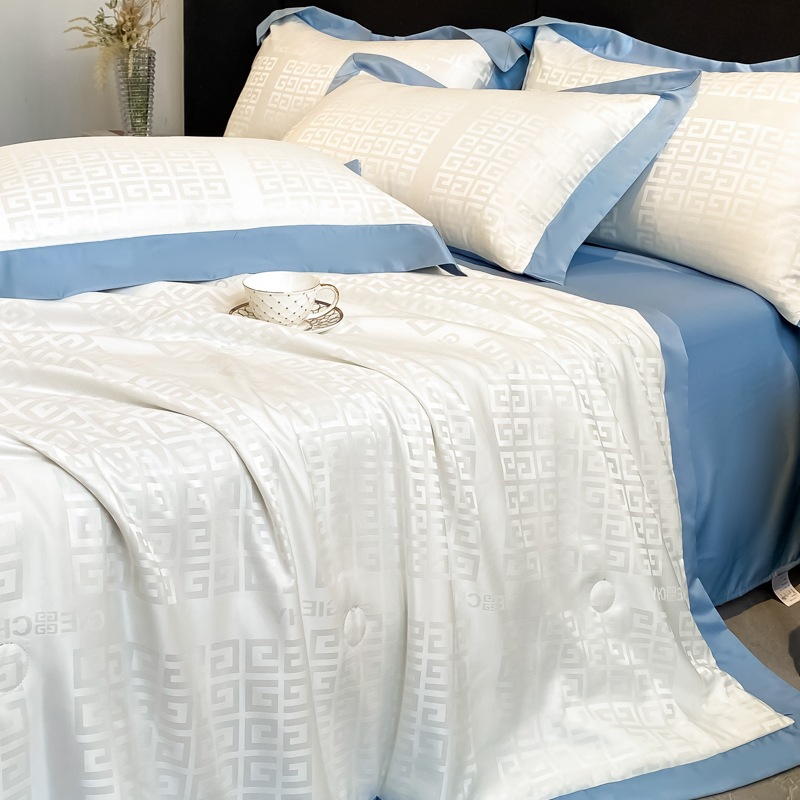 Verano A clase Jacquard hielo edredón de verano madre-infanto edredón de verano de cuatro piezas edredón de aire acondicionado edredón de verano