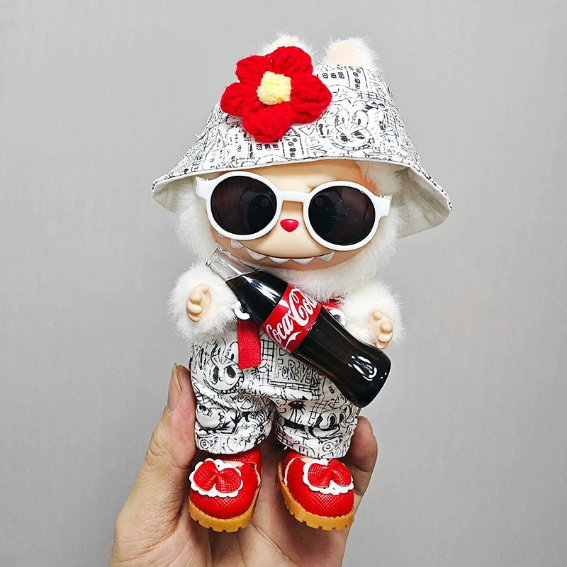 Коллекция Labubu Coca-Cola: одежда для праздников 3 поколений для Rabubu кукол – милый наряд куклы