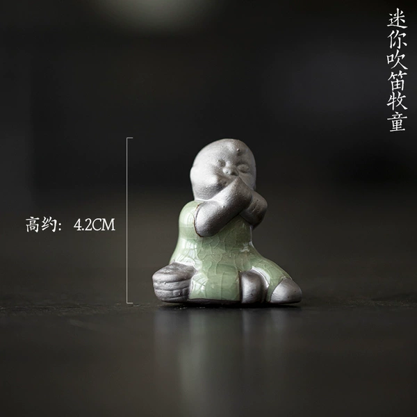 11_Ge Kiln Purple Clay-Flute-playing Shepherd Boy