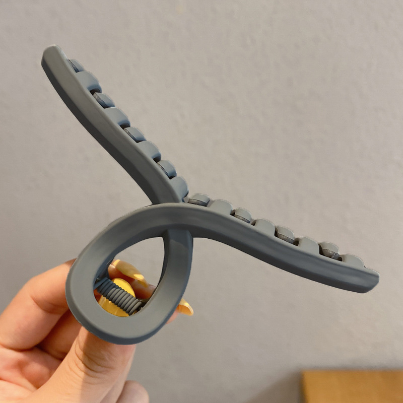 Clip de tiburón grande, clip de agarre para el cabello de placa de sensación de alta calidad, horquilla de temperamento, nuevo estilo, horquilla de gran volumen, tocado de primavera y verano, mujer