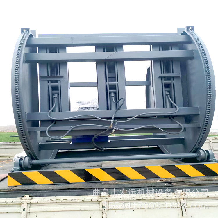 2100mm开口垛料翻转机 岩棉保温板液压360度一体装饰板石材翻板机