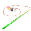 Fishing rod color mouse teasing cat stick elastic rope little mouse teasing cat toy single OPP bag factory