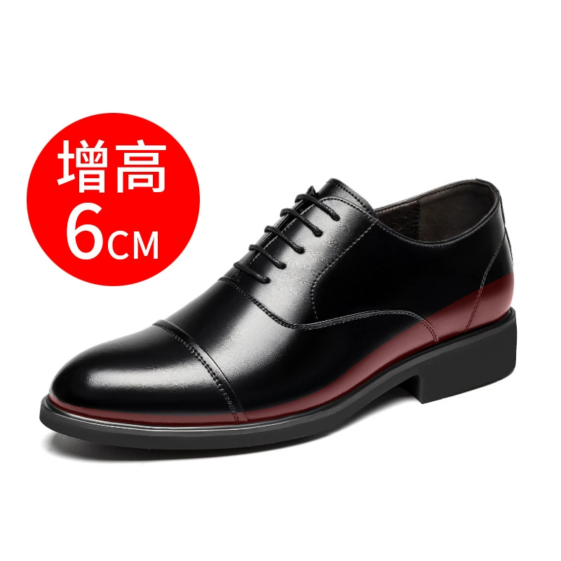 High classic suit jacket for leather shoes, wedding shoes English style for leisure, trend of season, genuine leather, plus size