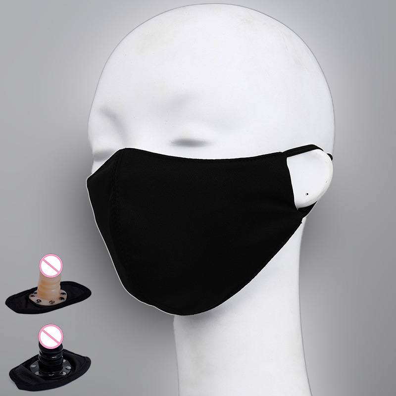 New Sm Adult Sex Toy  Mouth Gag with Female Passion Disassembly Mouth Ball Fun Thickeneded Black Mask