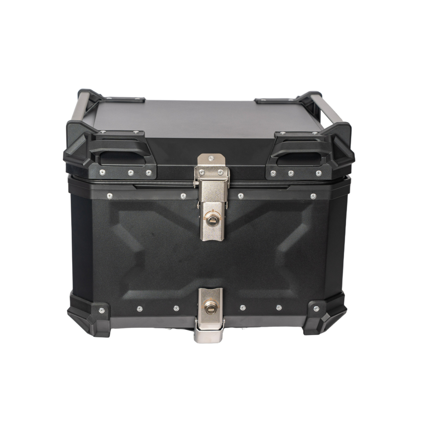 55L aluminum alloy tail box with interlayer, NFC password unlock, hidden compartment, anti-theft, waterproof, quick-release tail box