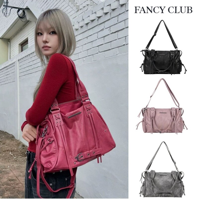 Korean Trendy Fancy Club Seol-Yoon Style Niche Retro Large-Capacity Shoulder Bag Versatile Tote Bag for Commuting Korean Trendy Fancy Club Seol-Yoon Style Niche Retro Large-Capacity Shoulder Bag Versatile Tote Bag for Commuting