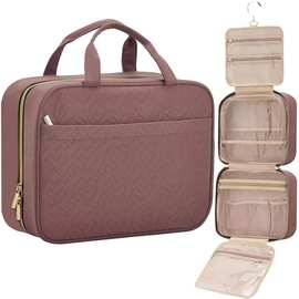 旅行洗漱包便携式男士洗漱包护发素悬挂组织器，刷子套装旅行尺寸