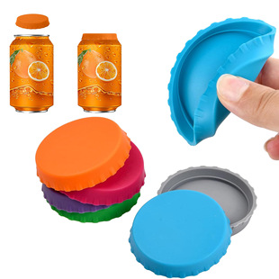 Silicone Soda Can Lid, Can Lid, Beverage Can Protective Cover, Soft Sealed Dust-Proof Fresh-Keeping Lid, Can