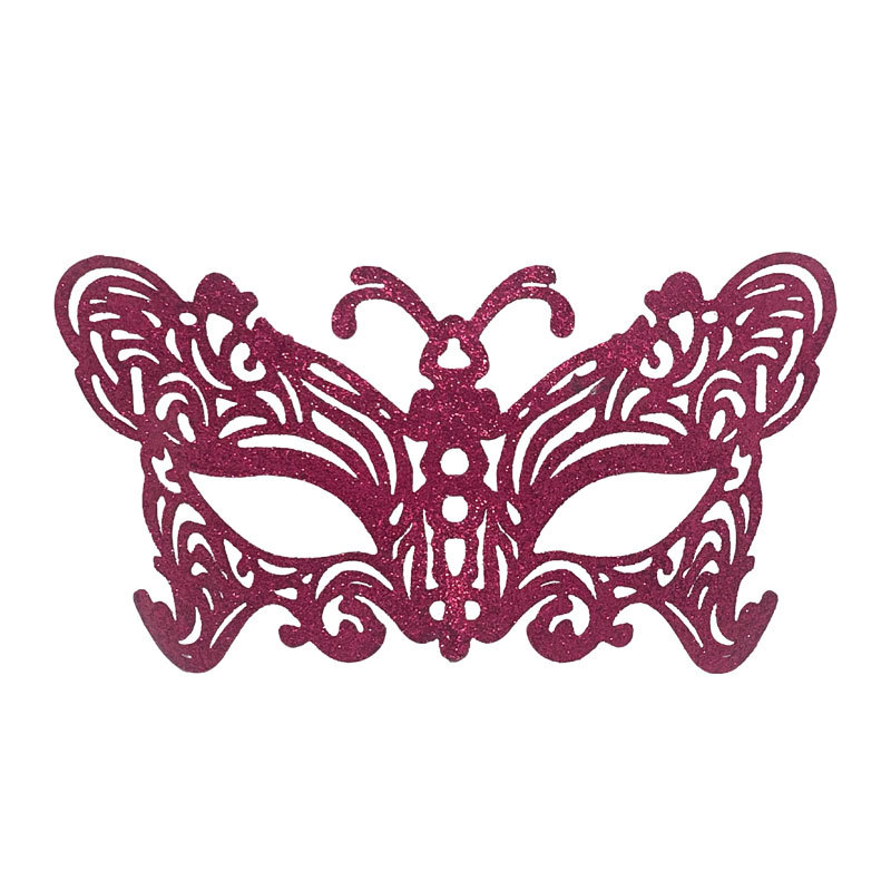 Carnaval Halloween nuevo polvo brillante retro mariposa máscara de mitad de cara máscara de maquillaje de fiesta props de decoración