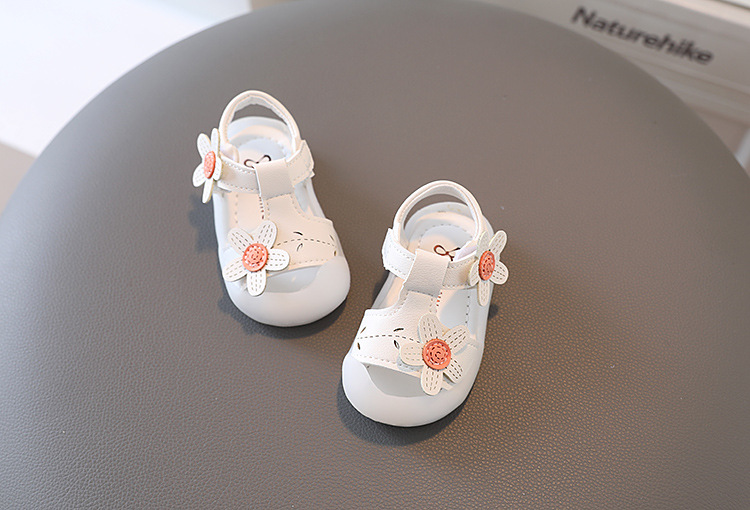 2022 Neue Sandalen Baotou 1-2 Jahre alt Weiche Sohle Anti Rutsch Walking Kleine Prinzessin Mädchen Babyschuhe_voghion.com