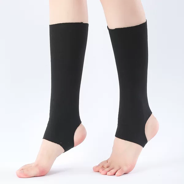 Unisex fleece ankle and calf warmers, comfortable foot protectors for air-conditioned rooms, cold-proof and warm, foot-wraps and short socks