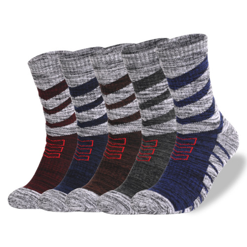 Cotton Terry Outdoor Sports Socks, Thick Hiking and Trekking Socks, Breathable Mid-Calf Sports Running Socks, Original Manufacturer Direct Supply