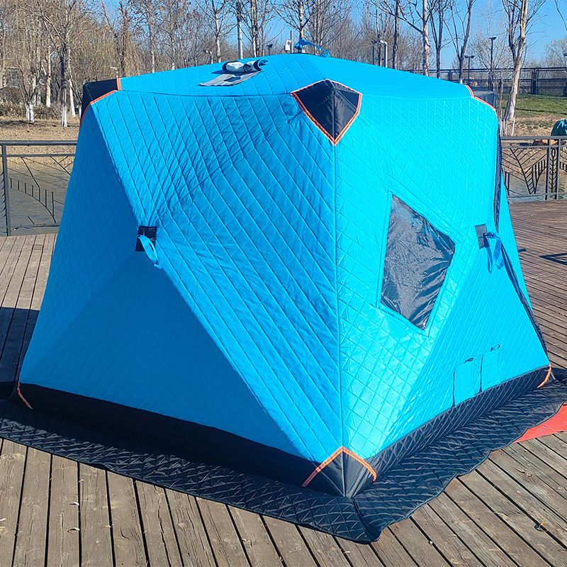 Fábrica directa de pesca de invierno gran espacio campamento de invierno espesar algodón calentamiento hielo tienda de campaña de pesca