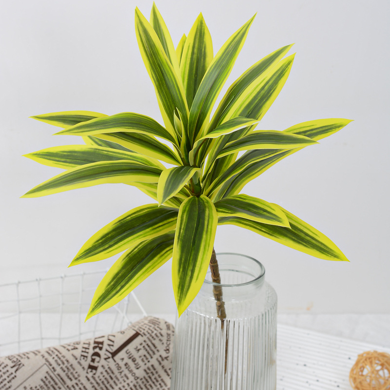 工廠直銷 仿真綠植紫露草百合竹 仿生植物葉材攝影道具盆栽花裝飾