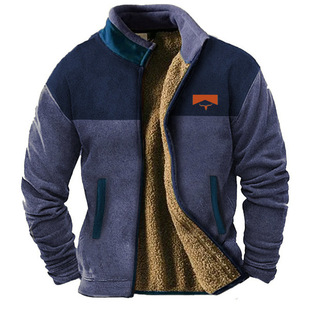 European and American Foreign Trade Cross-Border New Men's Cotton-Padded Jackets and Jackets Are Trendy Amazon Independent Station Cotton-Padded Jackets
