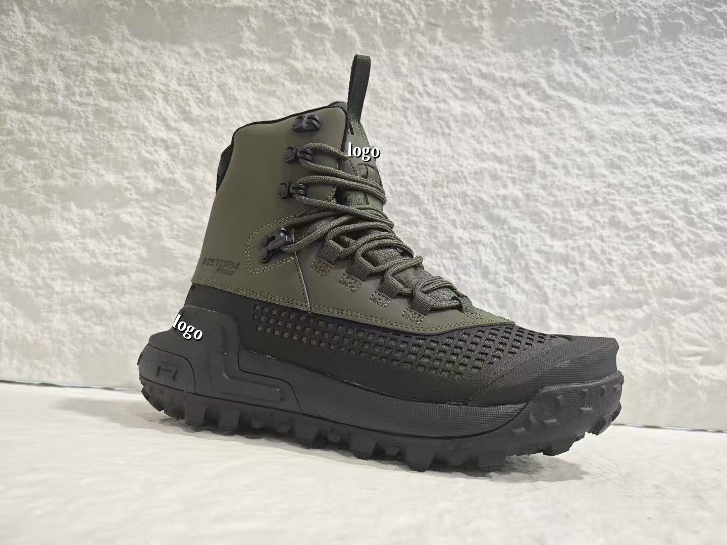 2025 nuevo hombre al aire libre caminando botas impermeables UA amortiguación desgaste antideslizante botas de caza zapatos papá