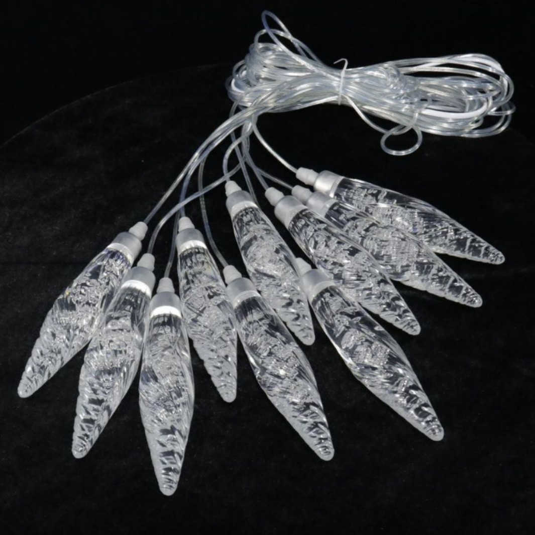 Techo acrílico luminoso diez cabezas lámpara de brotes de bodas hotel escenario colgar decoración LED luz de Navidad