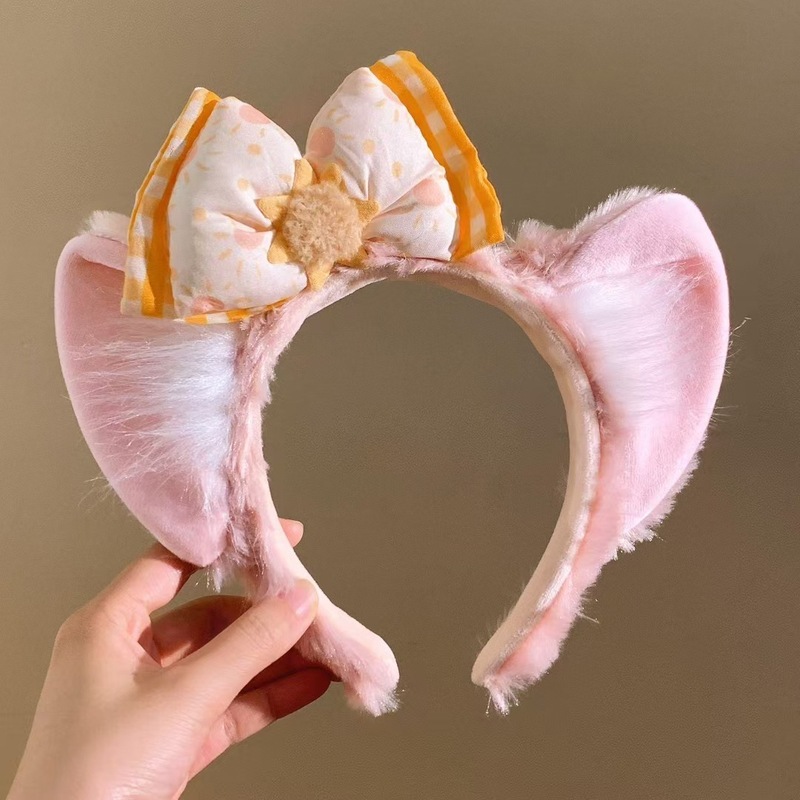 遊園地の女の子のかわいいぬいぐるみパンダフィーベア耳カチューシャ女性の写真ヘアピン洗顔カチューシャヘアアクセサリー|undefined