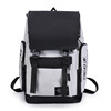 Universal backpack, fashionable street wear-resistant school bag for traveling, Korean style, oxford cloth