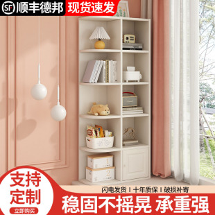 Bay Window Cabinet Storage Cabinet Desk Bookcase Integrated Creative Combination Bedroom Multi-Functional Corner Cabinet Window Sill Cabinet Storage Q&